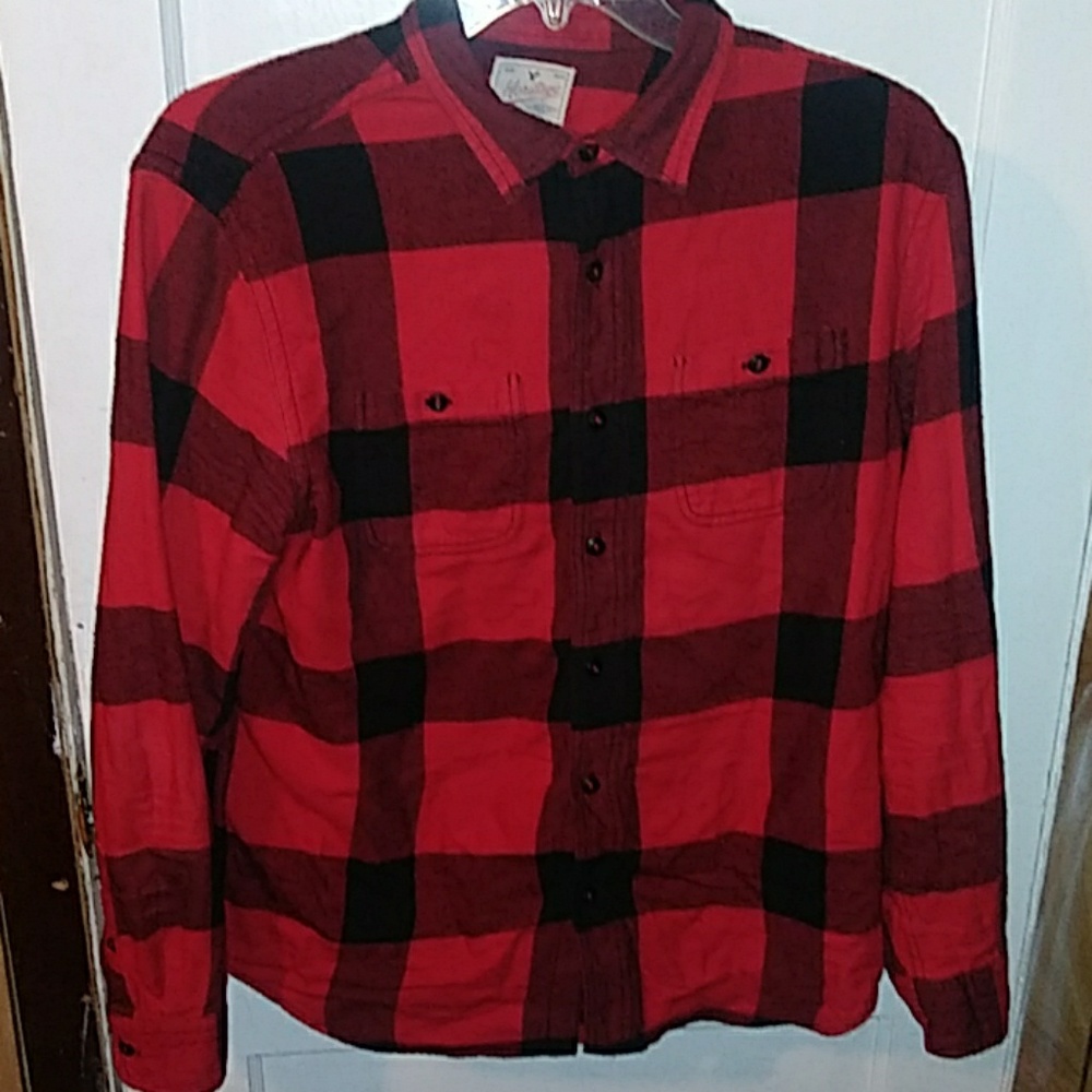 American eagle dress long sleeve shirt button up